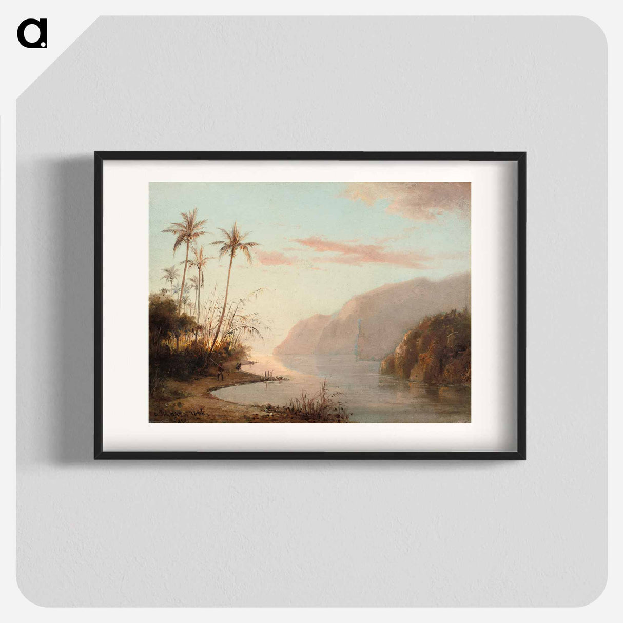 アートポスター-A Creek in St. Thomas - カミーユ ピサロ Poster.