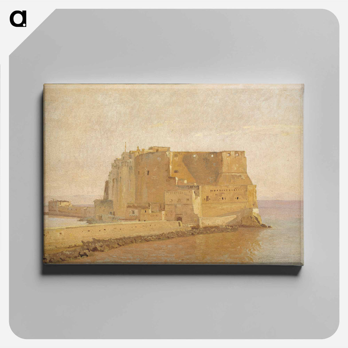 Castel dell'Ovo in Naples - クリステン ケプケ Canvas.