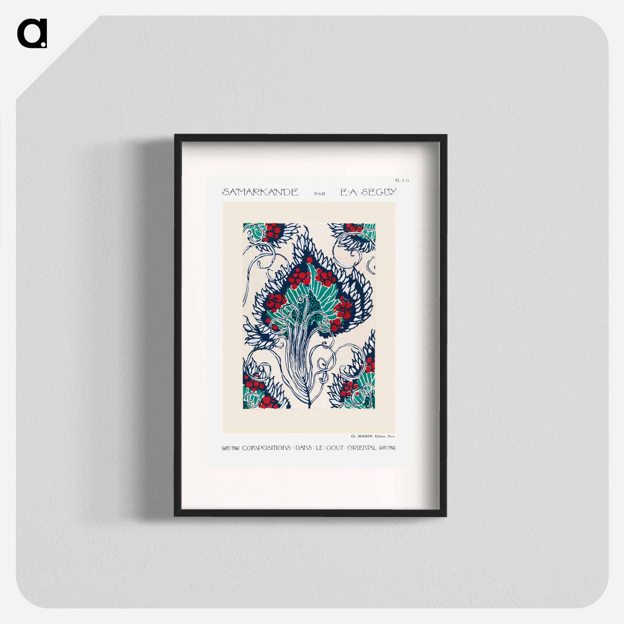 Samarkande: 20 Color Compositions in the Oriental Style - E.A.セギー Poster.