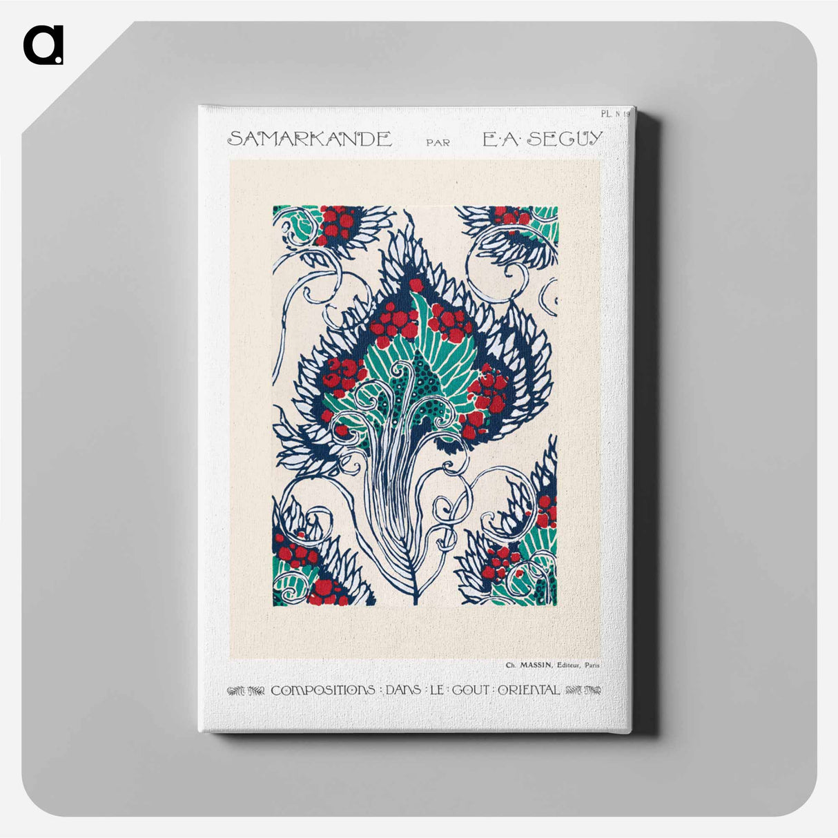 Samarkande: 20 Color Compositions in the Oriental Style - E.A.セギー Canvas.