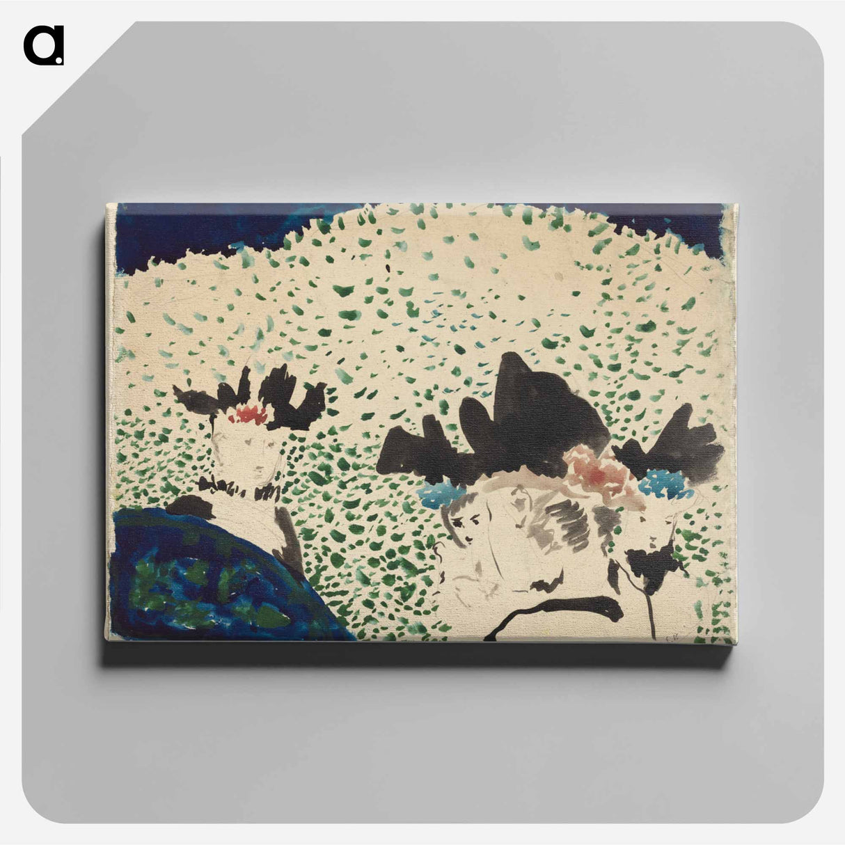 Four Ladies with Fancy Hats - エドゥアール ヴュイヤール Canvas.