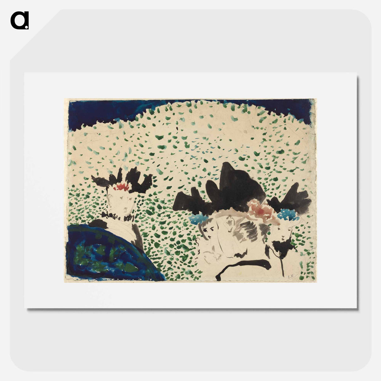 Four Ladies with Fancy Hats - エドゥアール ヴュイヤール Poster.