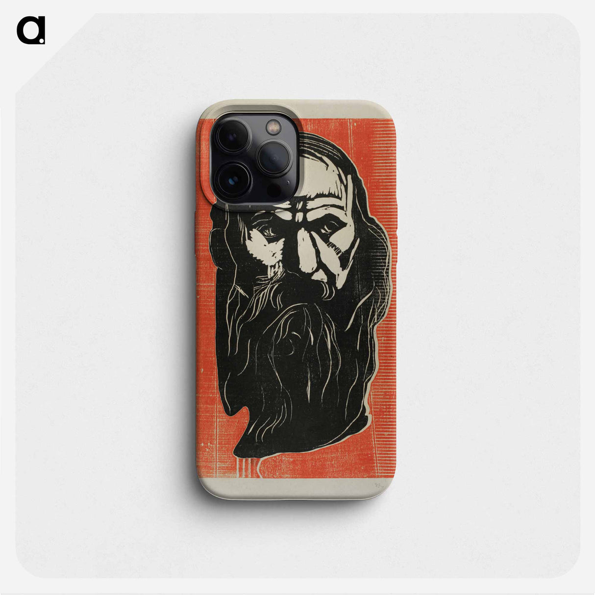 Head of an Old Man with Beard - Edvard Munch Phone Case.