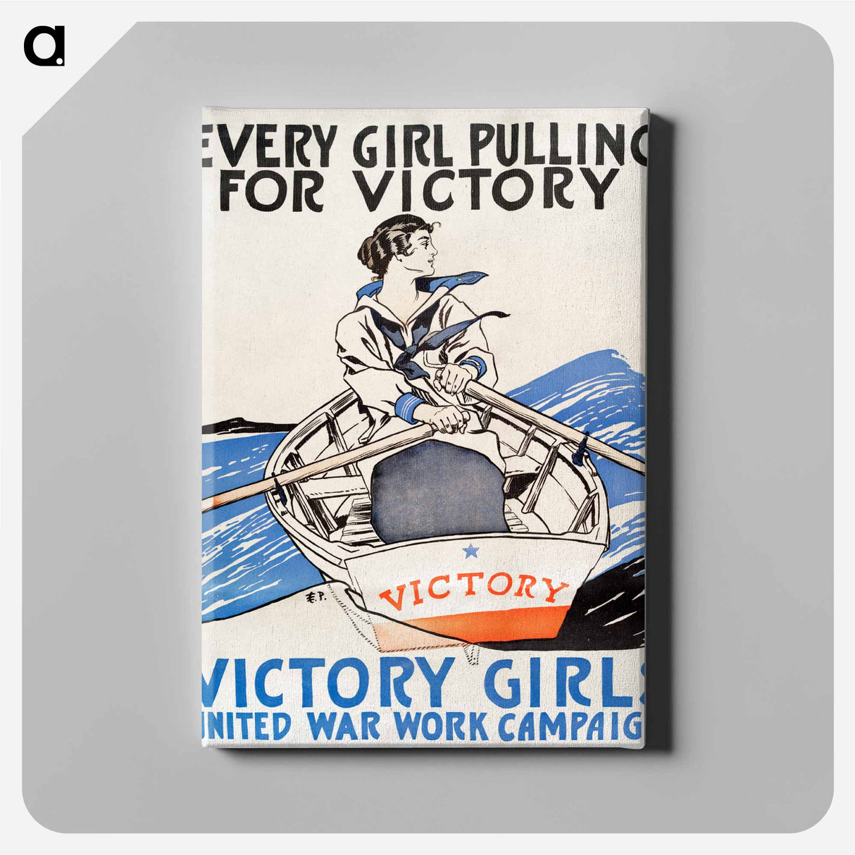 アートパネル-Every Girl Pulling for Victory - エドワード ペンフィールド Canvas.