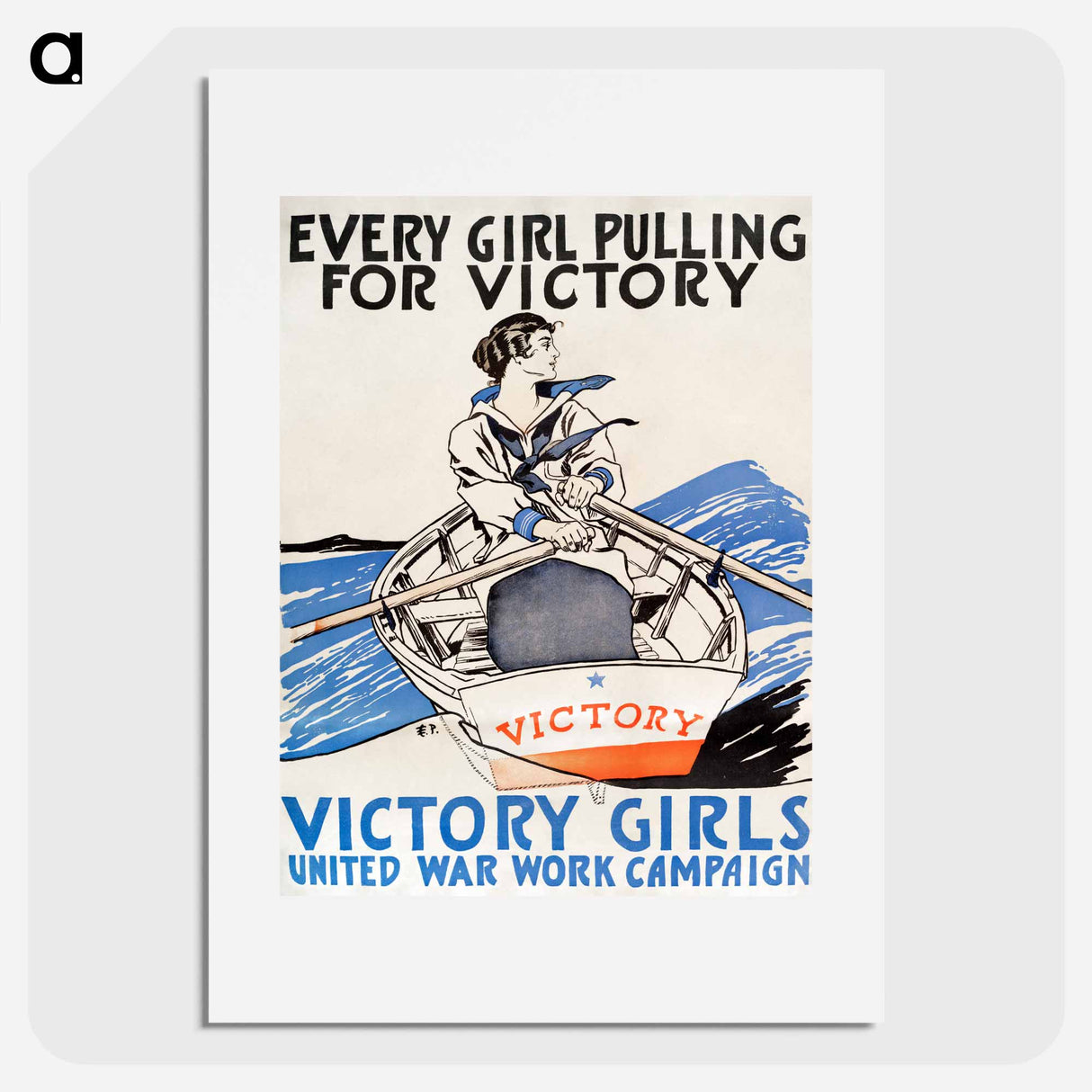 Every Girl Pulling for Victory - エドワード ペンフィールド Poster.