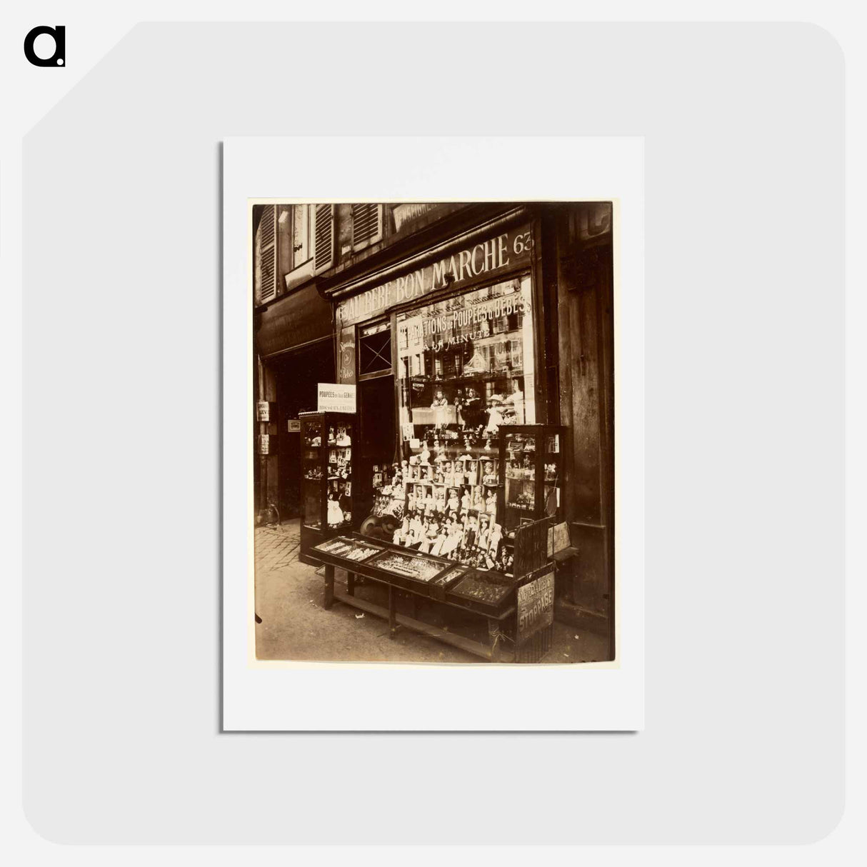 アートポストカード-Boutique rue de Sèvres
- ウジェーヌ アジェ Postcard.