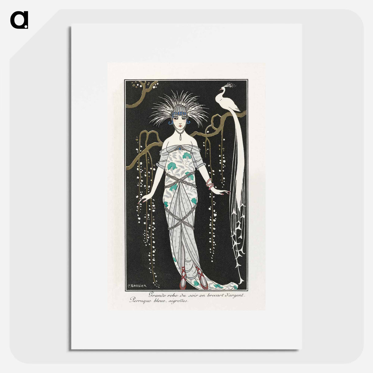 Costumes Parisiens: Grande robe du soir - ジョージ バービエ Poster.