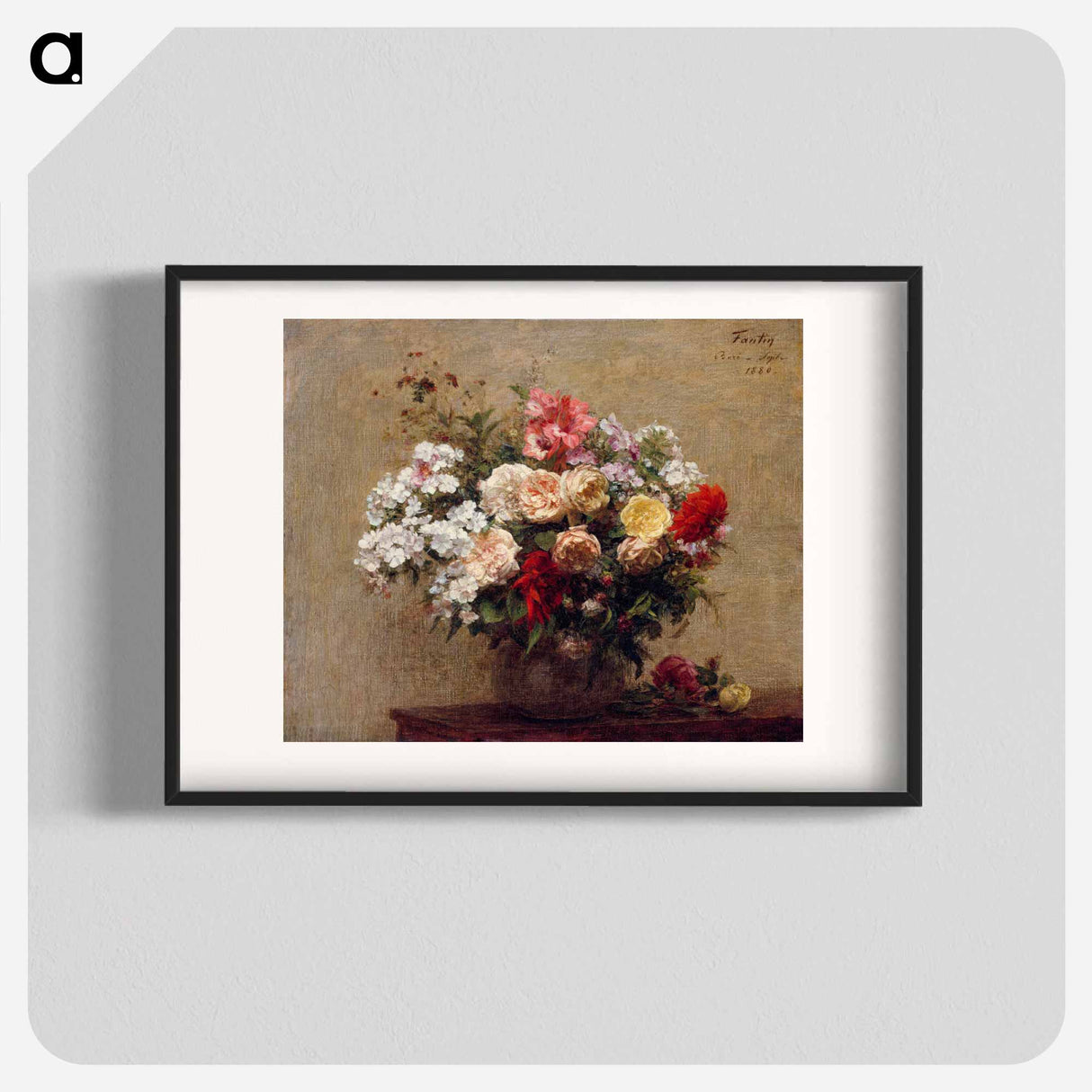 Summer Flowers - アンリ ファンタン ラトゥール Poster.