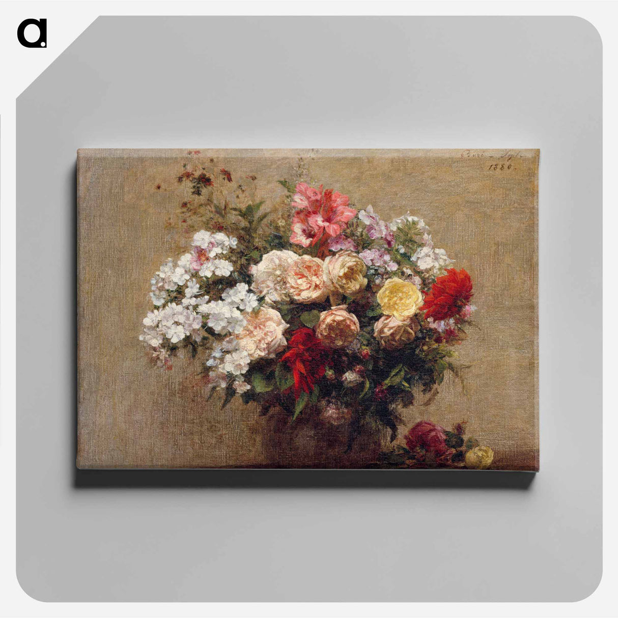 Summer Flowers - アンリ ファンタン ラトゥール Canvas.