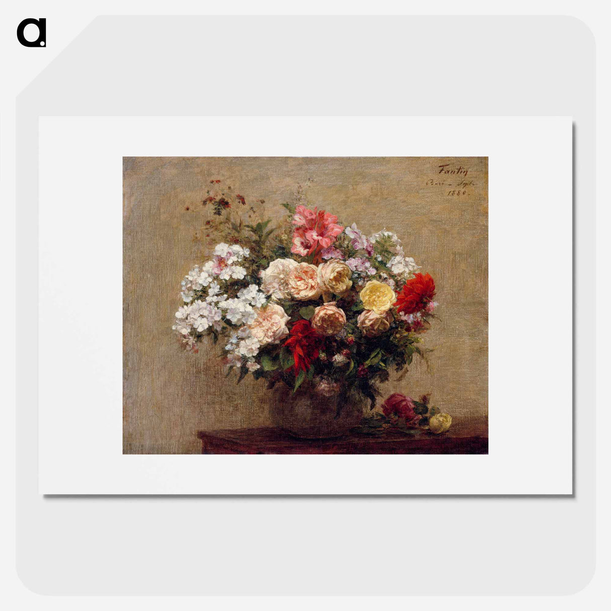 Summer Flowers - アンリ ファンタン ラトゥール Poster.