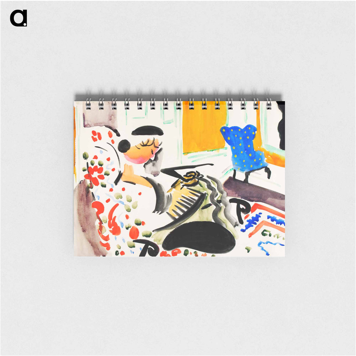 アートメモ帳-Calligraphic Interior - ヘンリー ライマン サイエン Memo.