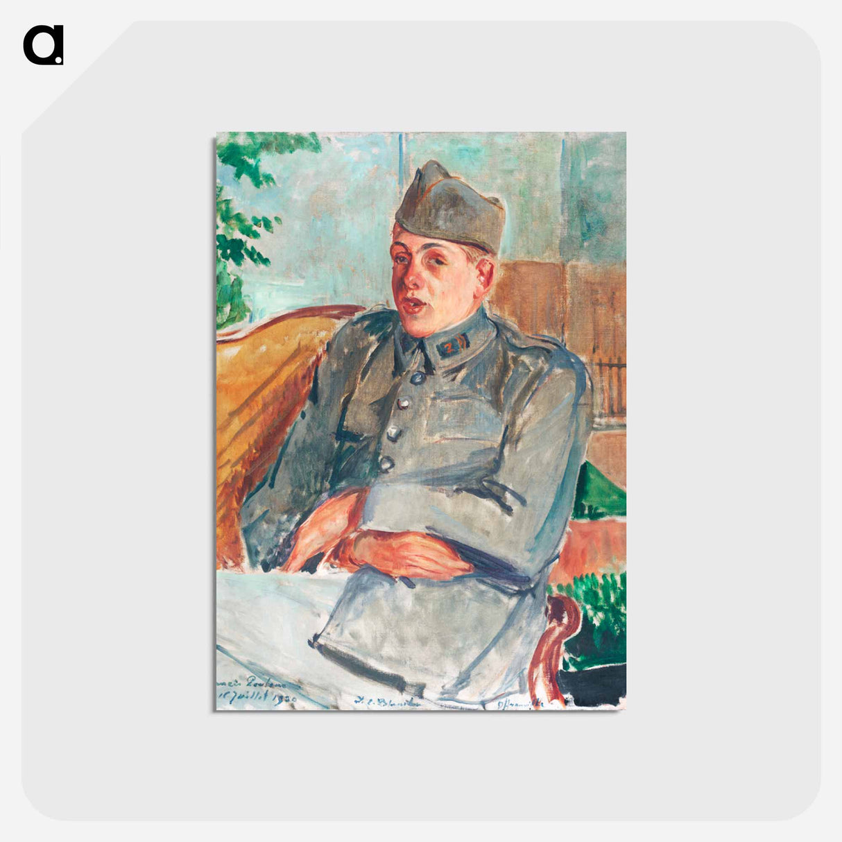 アートポストカード-Portrait de Françis Poulenc
- ジャック エミール ブランシュ Postcard.