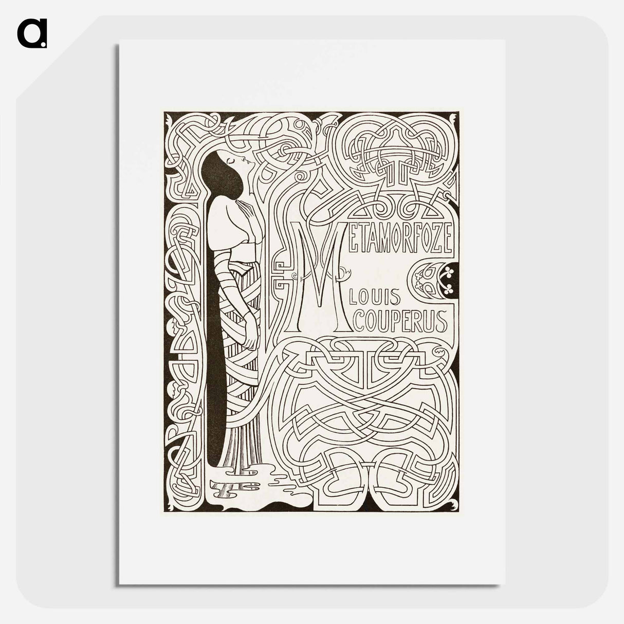 Book binding Metamorfoze by Jan Toorop - ヤン・トゥーロップ Poster.