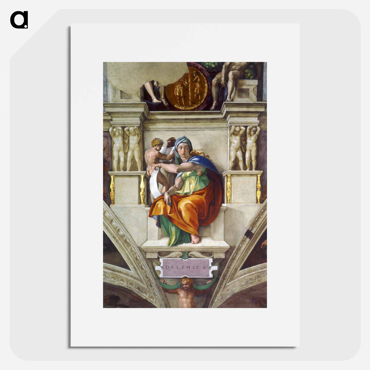 Delphic Sibyl - Michelangelo Buonarroti Poster.