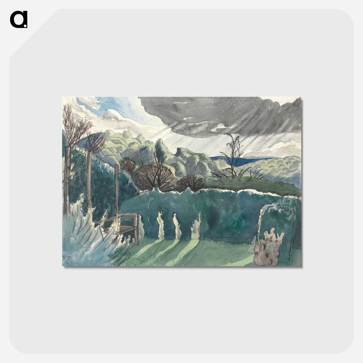 アートポストカード-Landscape - ポール ナッシュ Postcard.