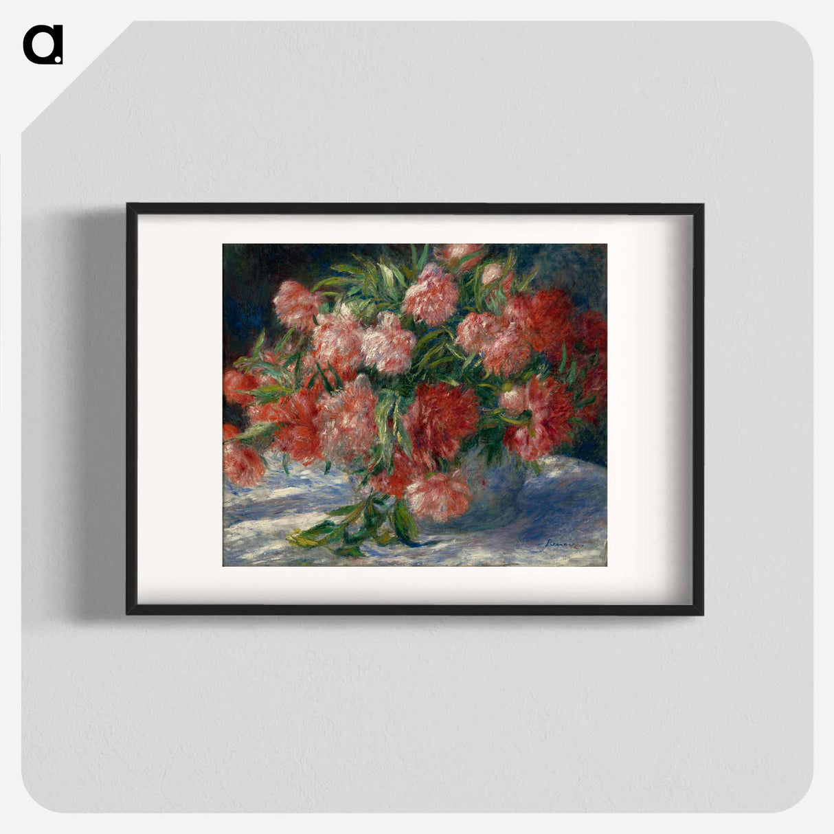 Peonies - Pierre-Auguste Renoir Poster.