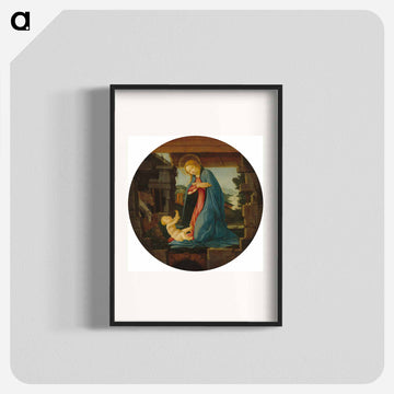 The Virgin Adoring the Child - Sandro Botticelli Poster.