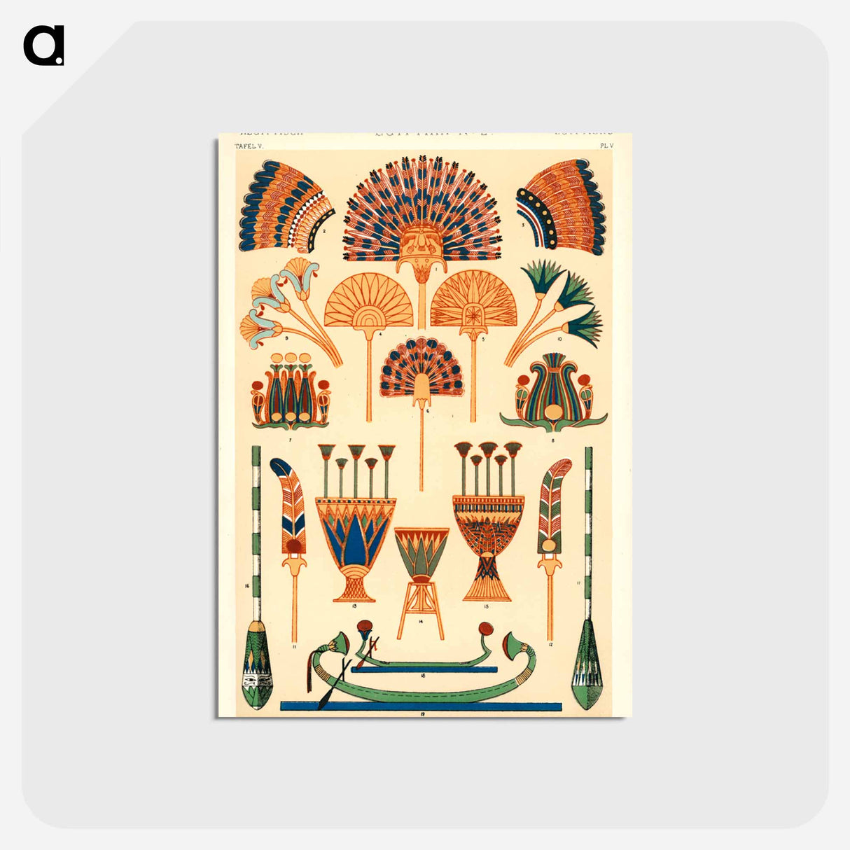 アートポストカード-Ancient Egyptian Ornament
- 装飾の文法 Postcard.