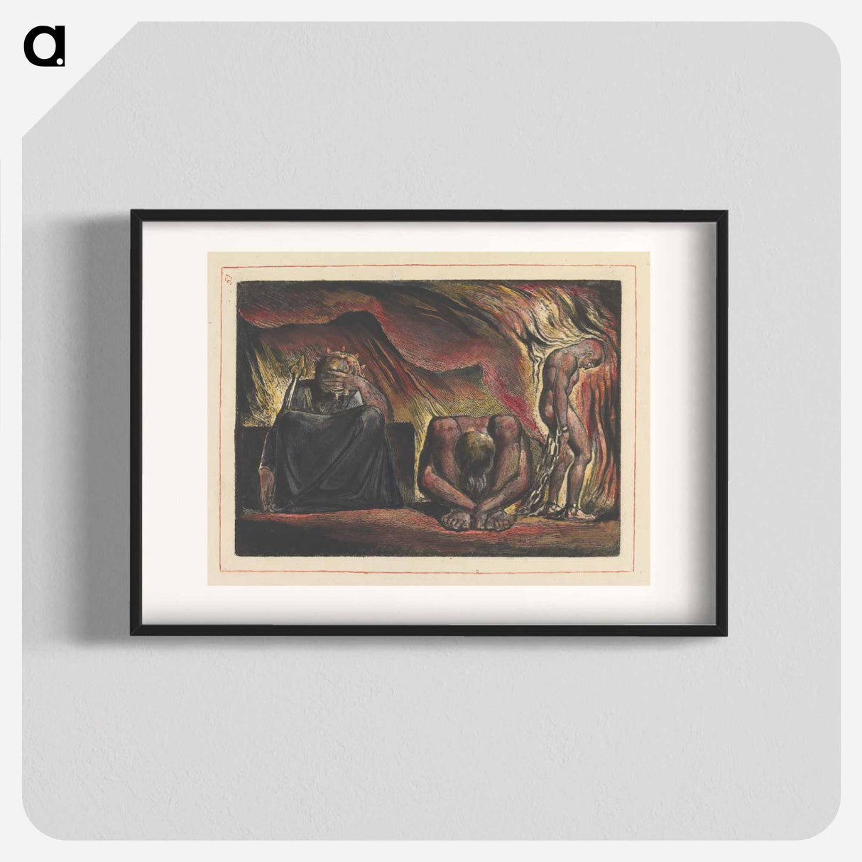 Jerusalem, Plate 51 - ウィリアム ブレイク Poster.