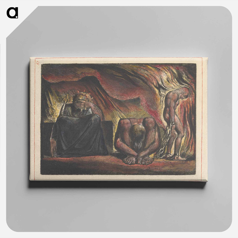 Jerusalem, Plate 51 - William Blake Canvas.