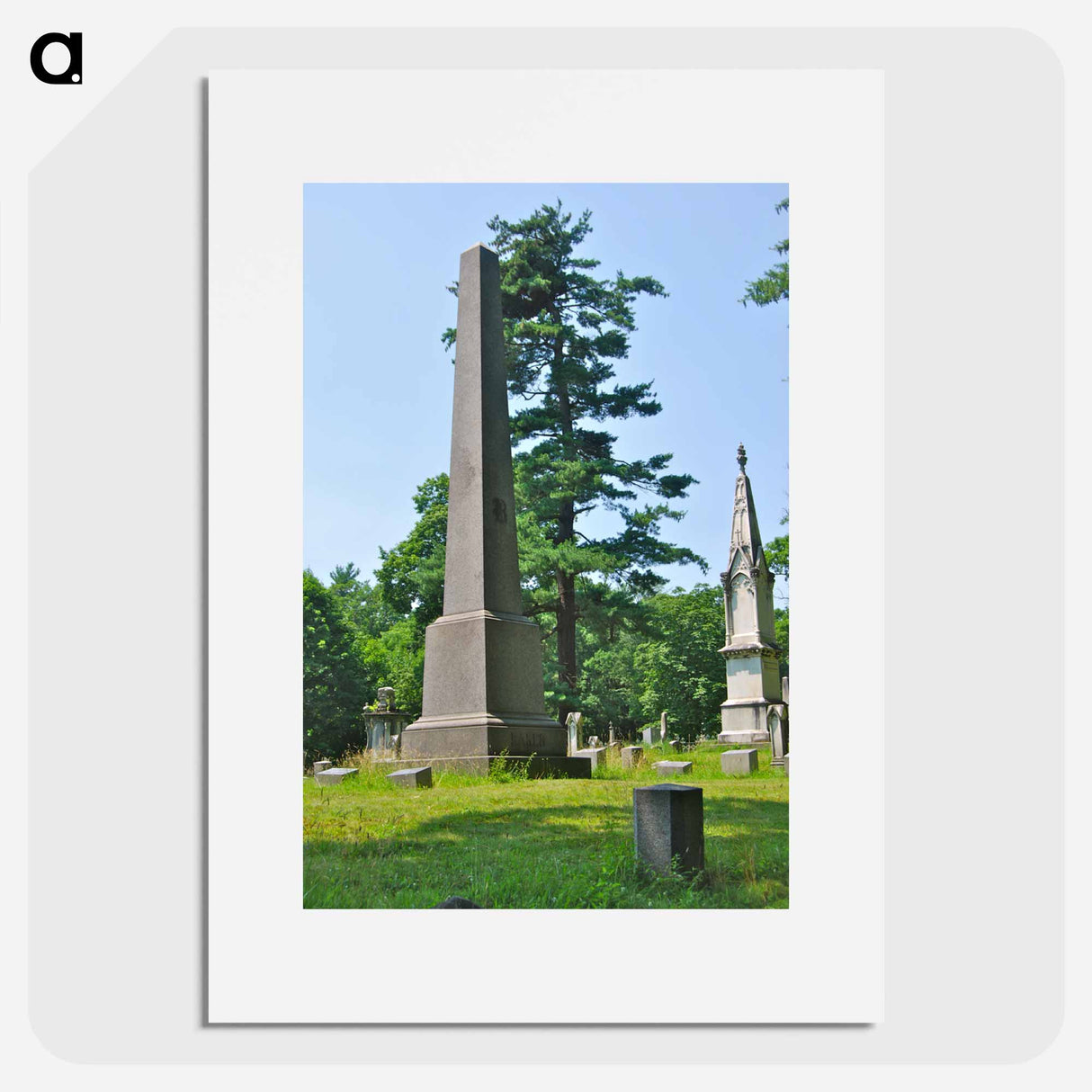アートポスター-Baker family plot at Albany Rural Cemetery in Menands, New York - ウィリアム ブリス ベイカー Poster.