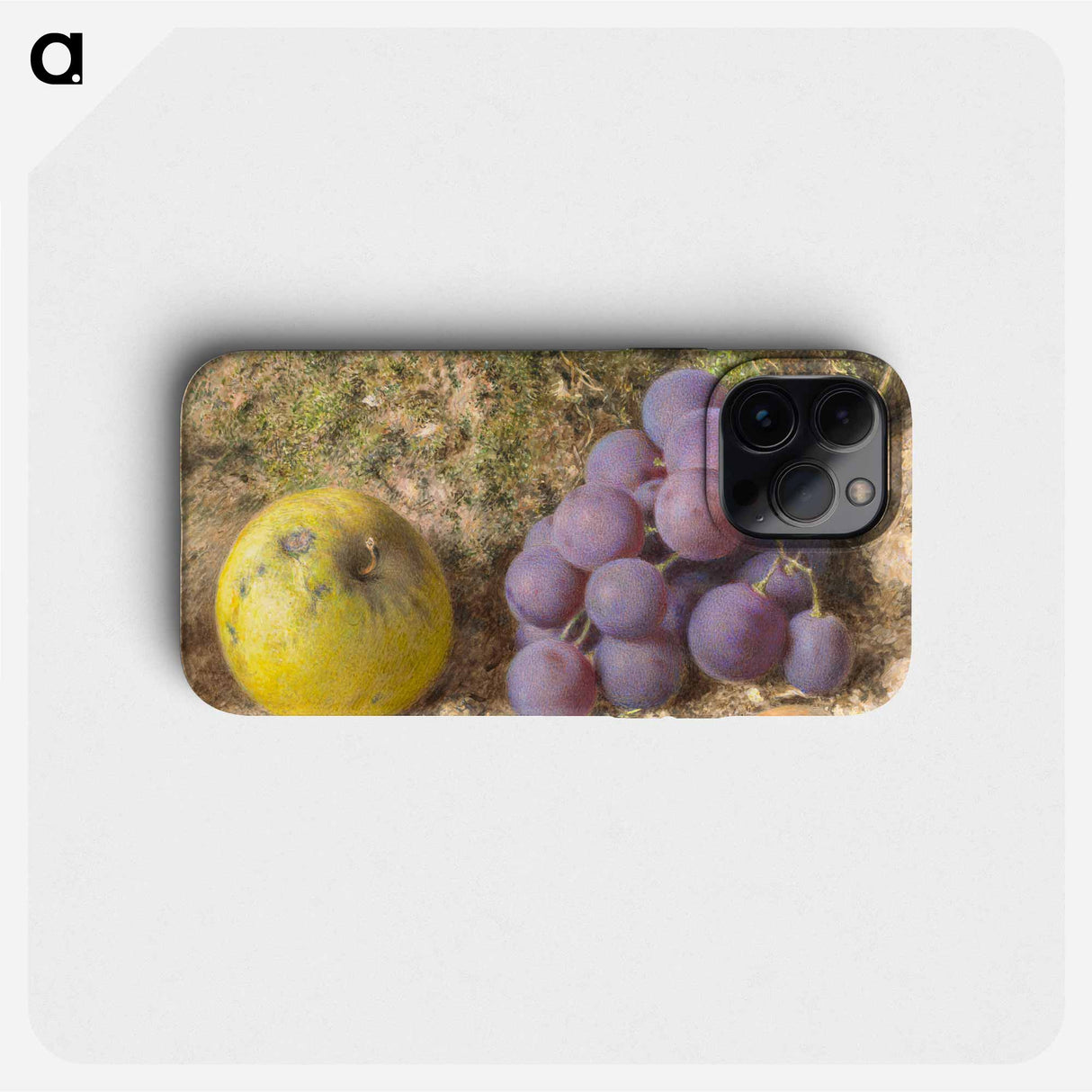 Apple, Grapes and a Cob-Nut - ウィリアム ヘンリー ハント Phone Case.