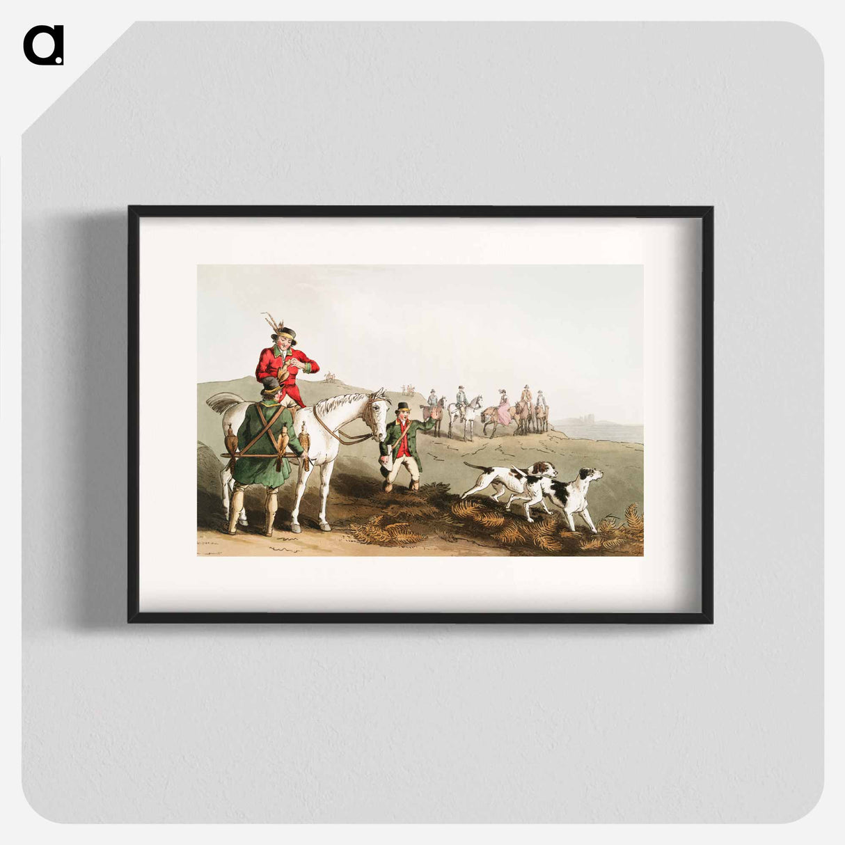 Illustration of hawking - 19世紀のヨークシャー Poster.