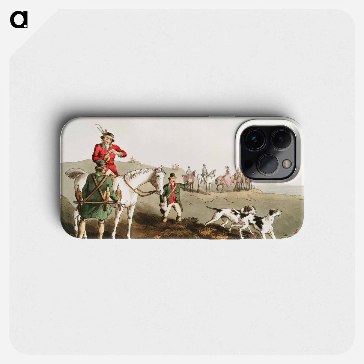 Illustration of hawking - 19世紀のヨークシャー Phone Case.