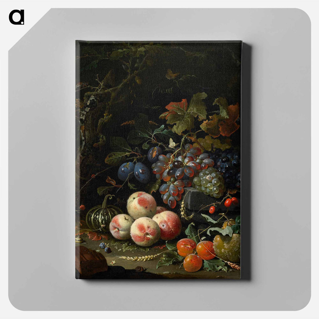 Dutch still life - エイブラハム ミニョン Canvas.