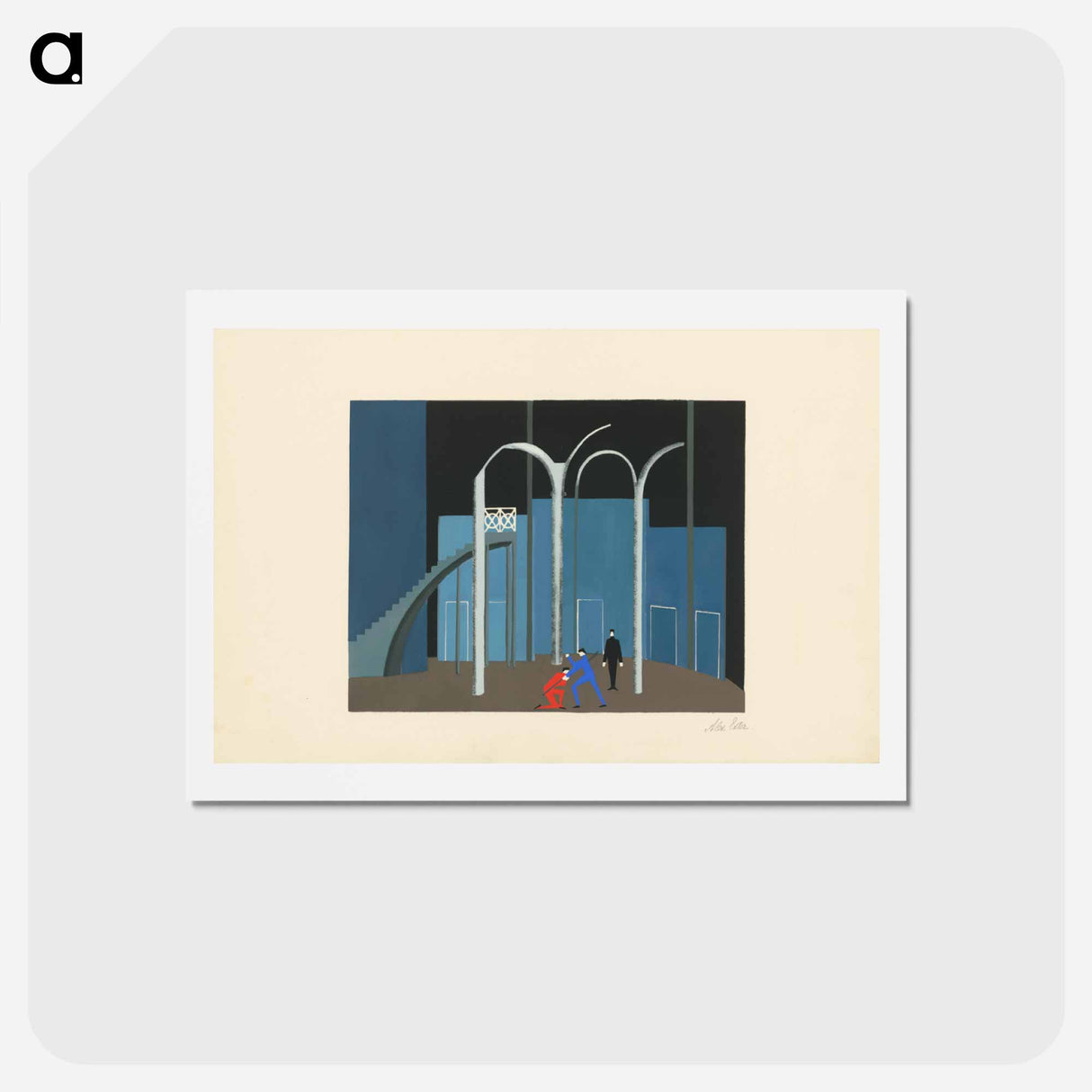 Maquettes de théatre i.-xv. - アレクサンドラ エクスター Postcard.