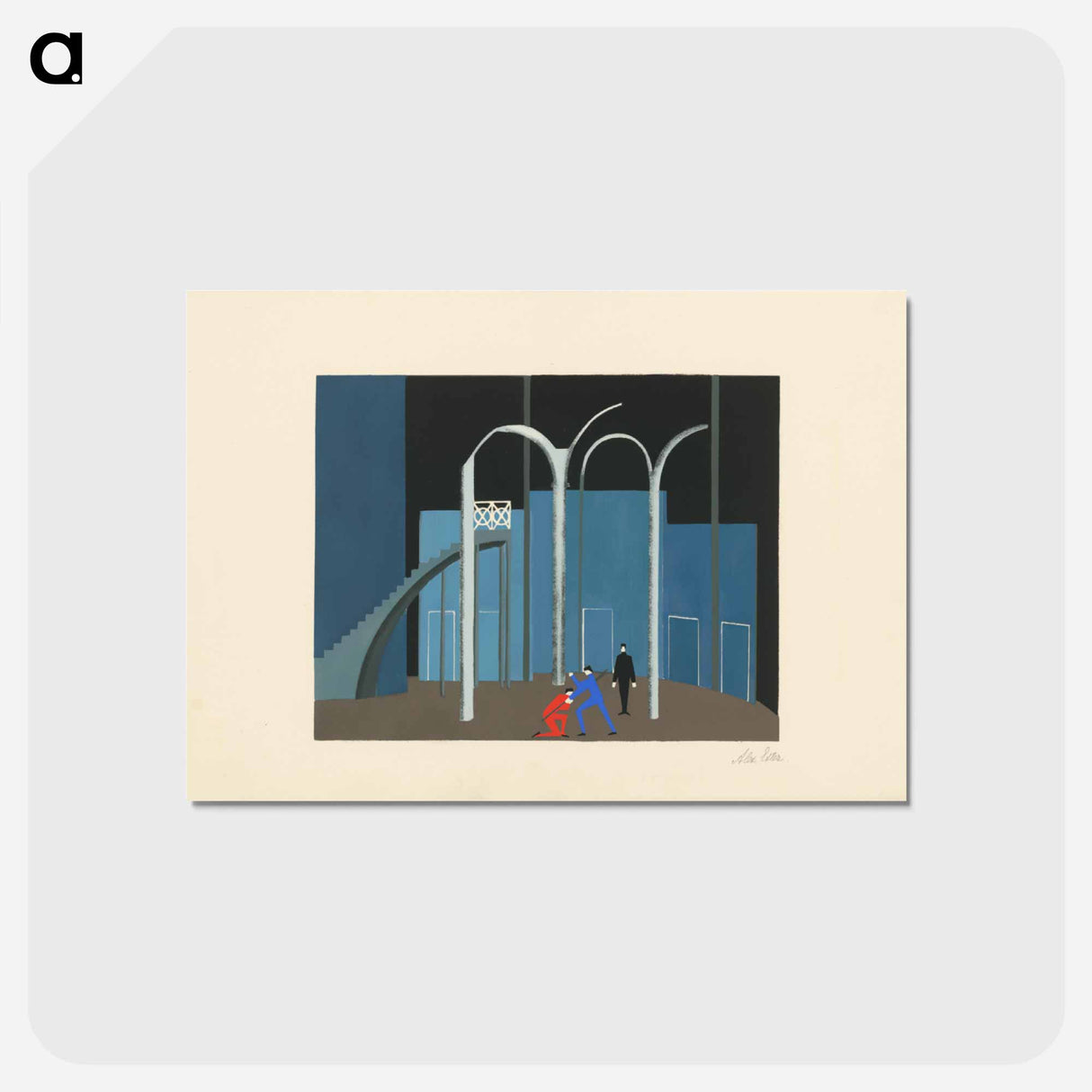 Maquettes de théatre i.-xv. - アレクサンドラ エクスター Postcard.