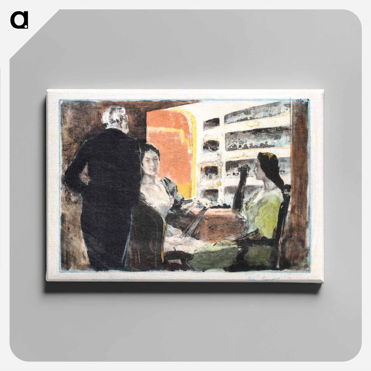 The Opera Box; La Loge de L'Opera - アレクサンドル ルノア Canvas.