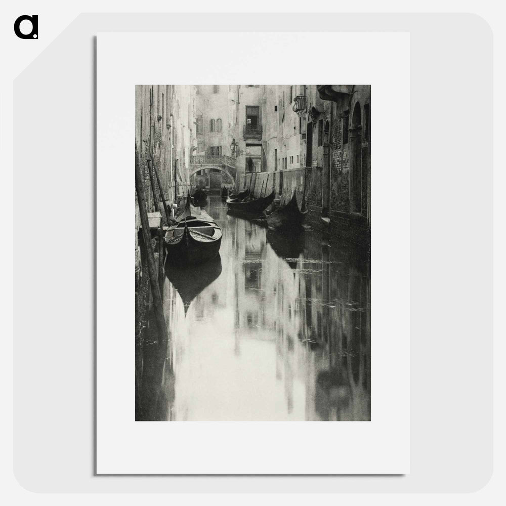 A Venetian Canal - アルフレッド スティーグリッツ Poster.