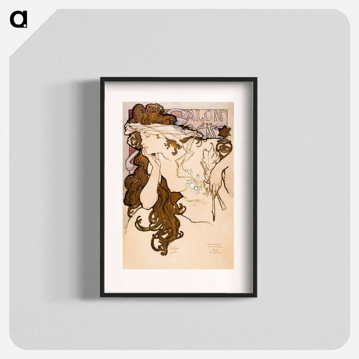 Salon des Cent - アルフォンス ミュシャ Poster.