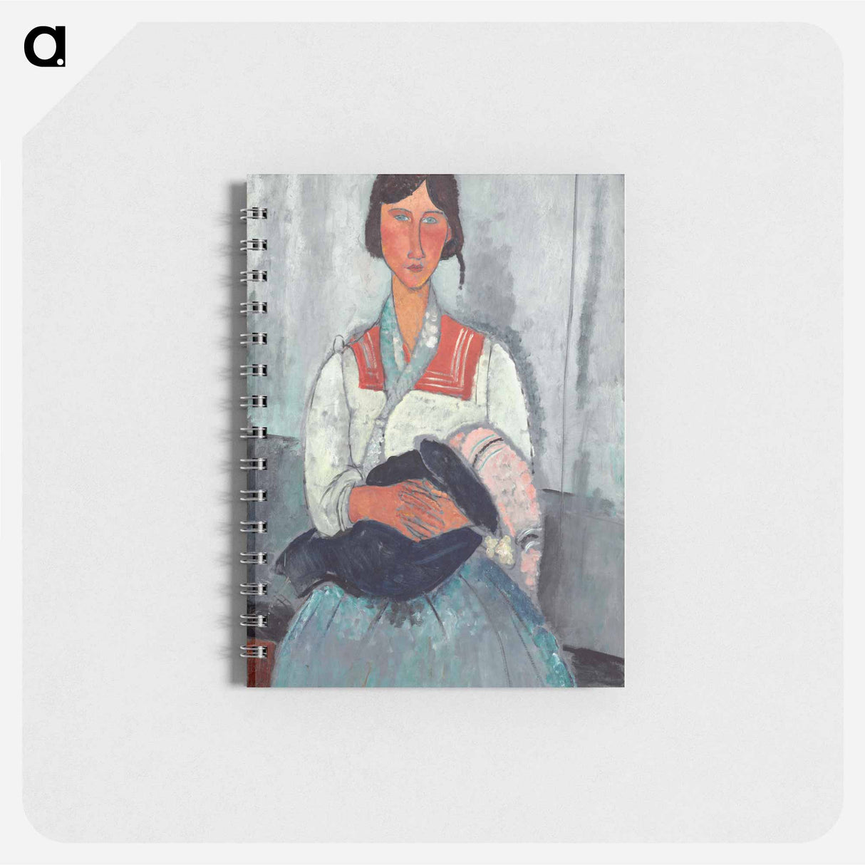 Gypsy Woman with Baby - アメデオ モディリアーニ Memo.