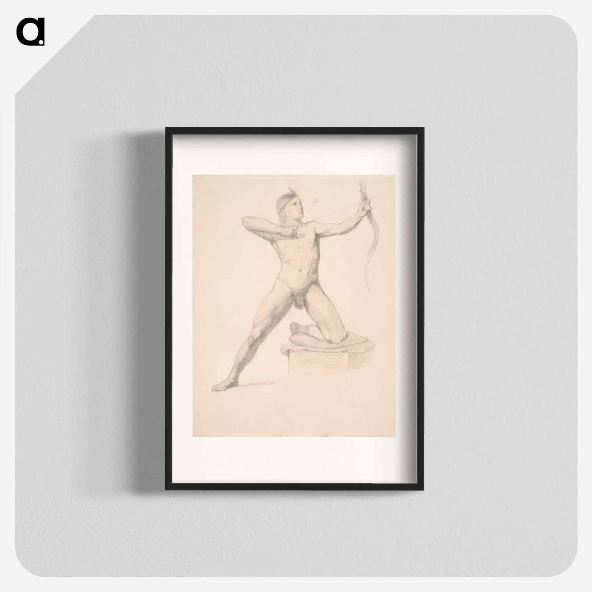 Jousella ampuva alaston mies - アンダース エクマン Poster.