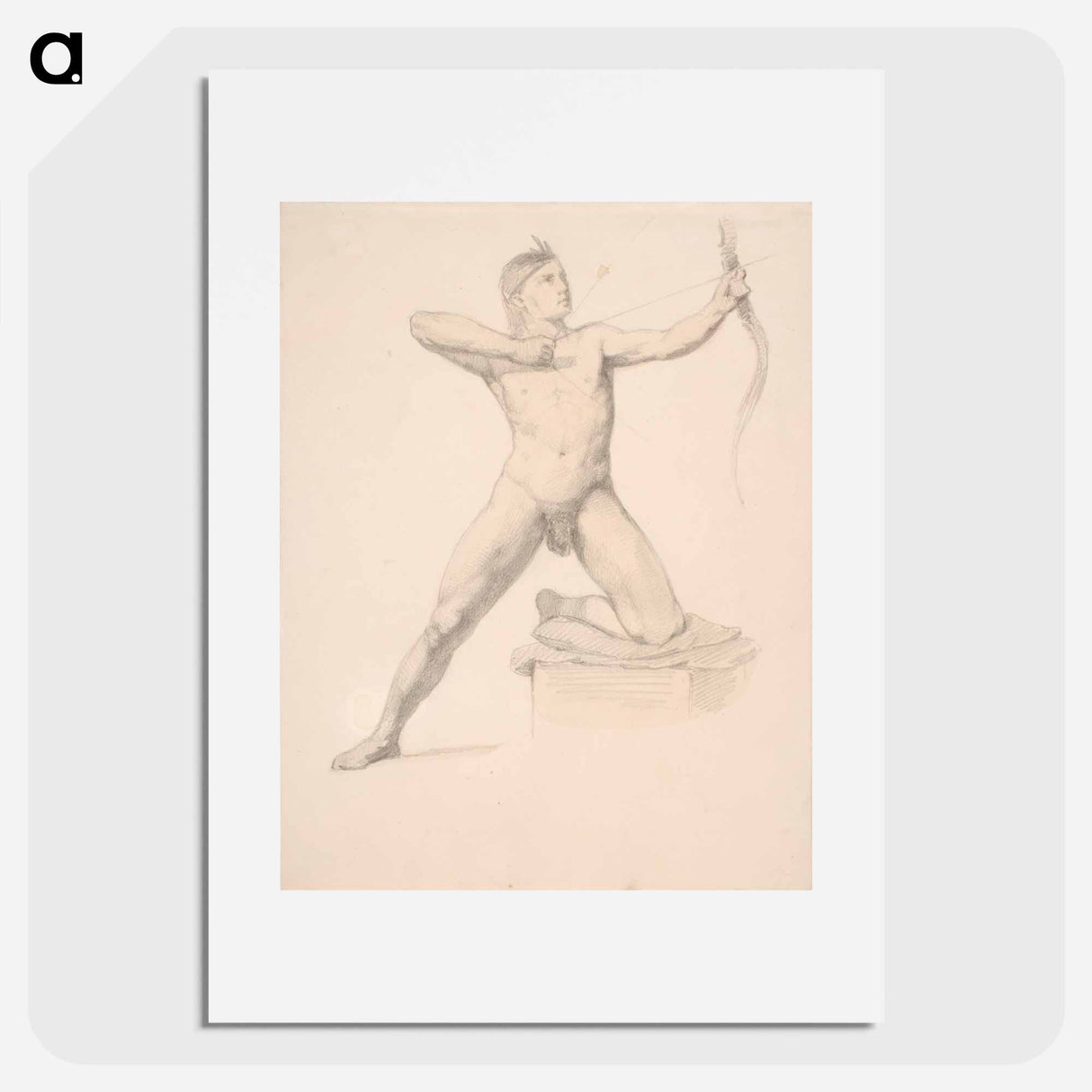 Jousella ampuva alaston mies - アンダース エクマン Poster.