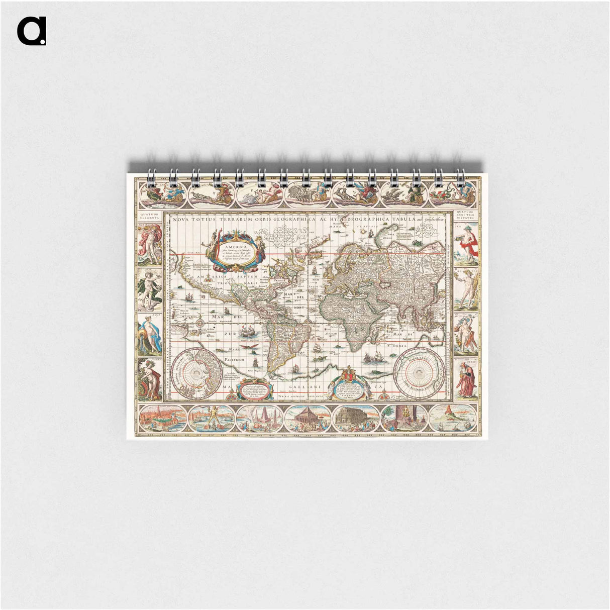 Nova totius terrarum orbis geographica ac hydrographica tabula - アンティーク地図 Memo.