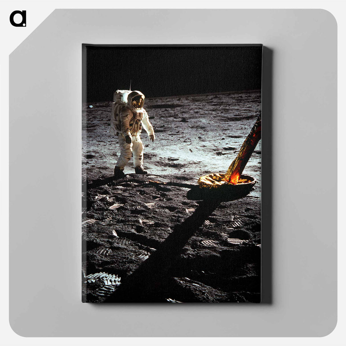 アートパネル-Apollo 11 Extravehicular Activity - アポロ月面着陸 Canvas.