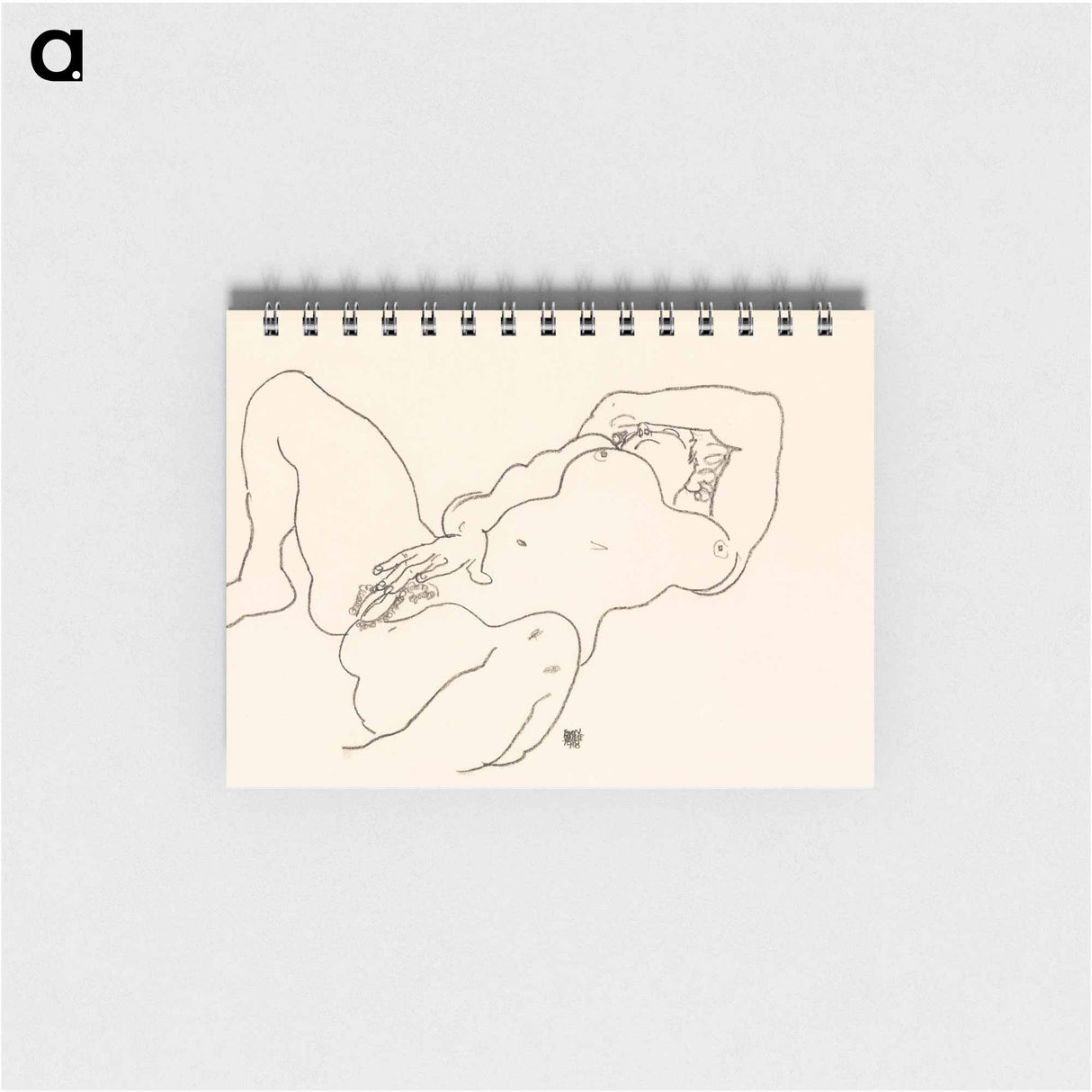 Reclining Nude by Egon Schiele - エゴン シーレ Memo.