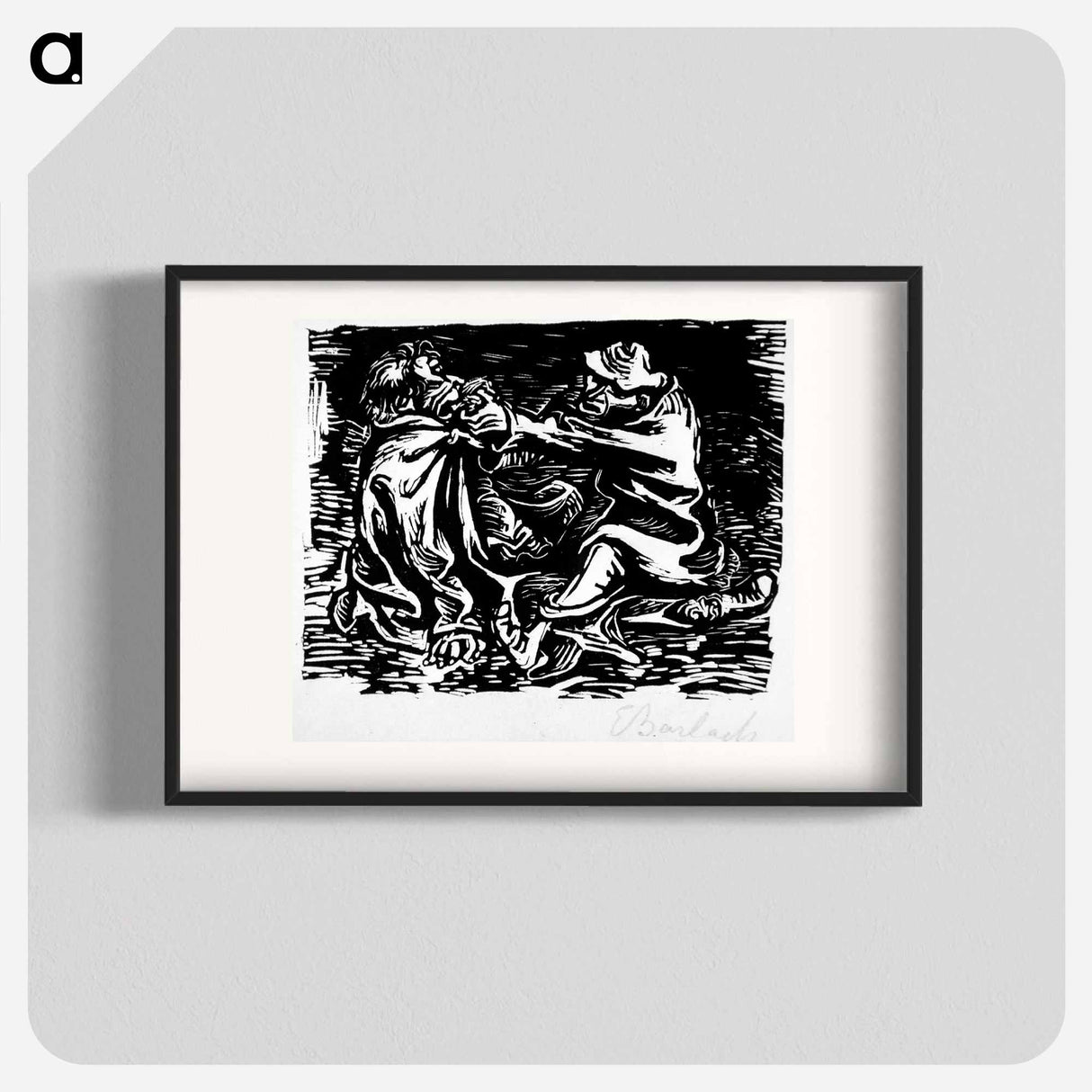 Gorge, gorge, father Kummer - エルンスト ハインリヒ バルラッハ Poster.