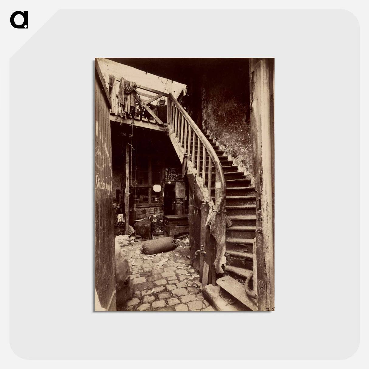 アートポストカード-Cité Trebert, Porte d'Asnieres
- ウジェーヌ アジェ Postcard.