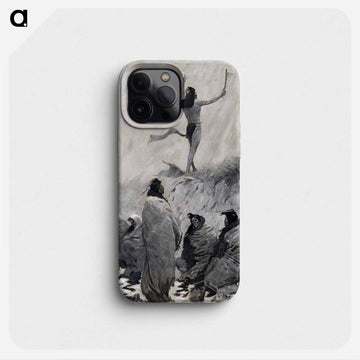 The Fire Eater Raised His Arms to the Thunder Bird
 - フレデリック レミントン Phone Case.