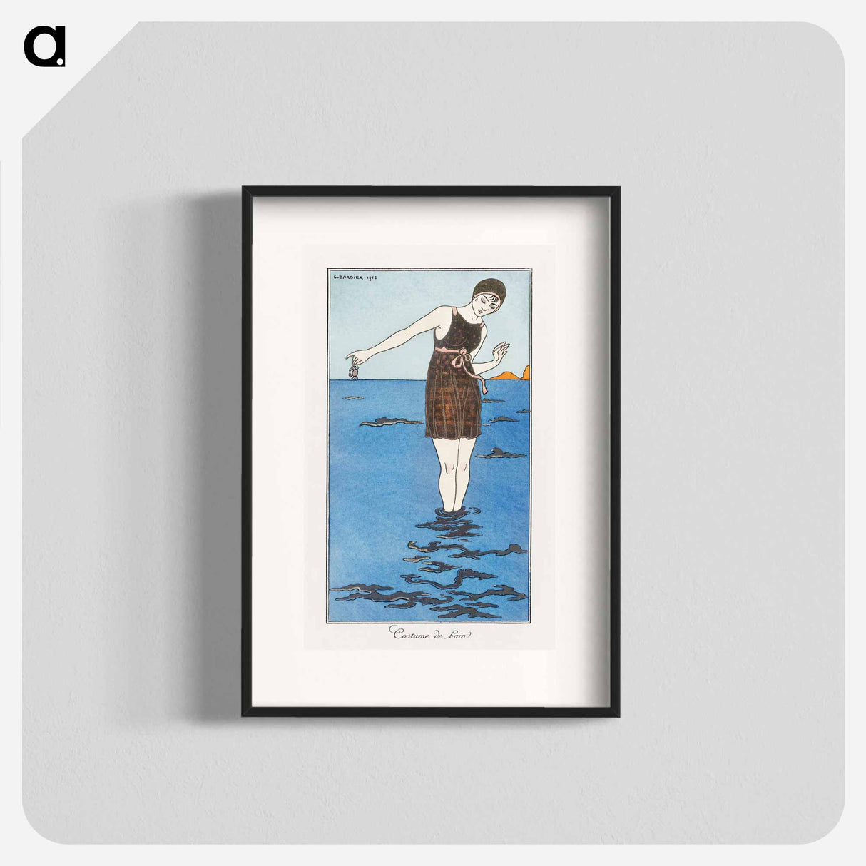 Costumes Parisiens: Grande robe du soir - ジョージ バービエ Poster.