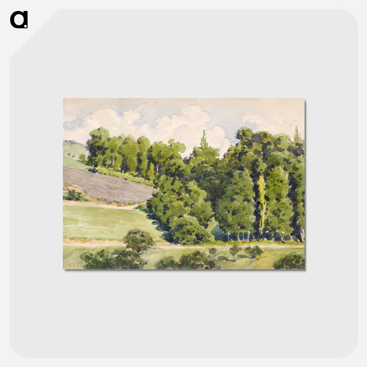 アートポストカード-Sketchbook - ギュスターヴ カイユボット Postcard.