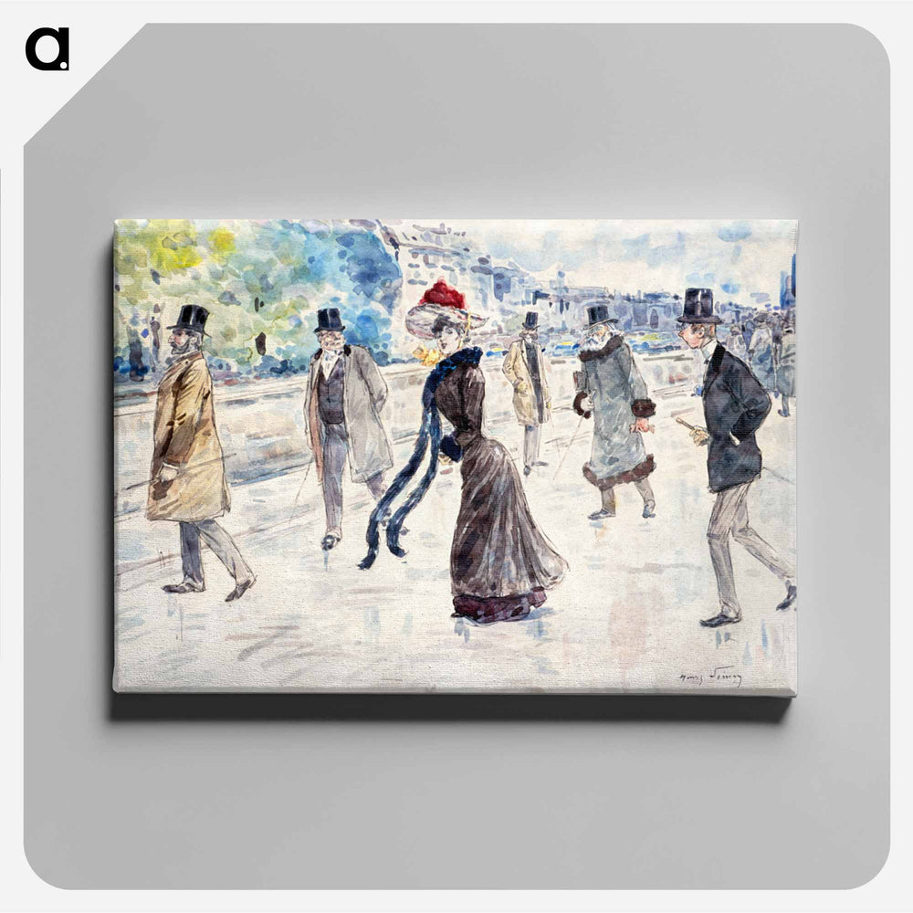 Along the Seine - アンリ ソム Canvas.