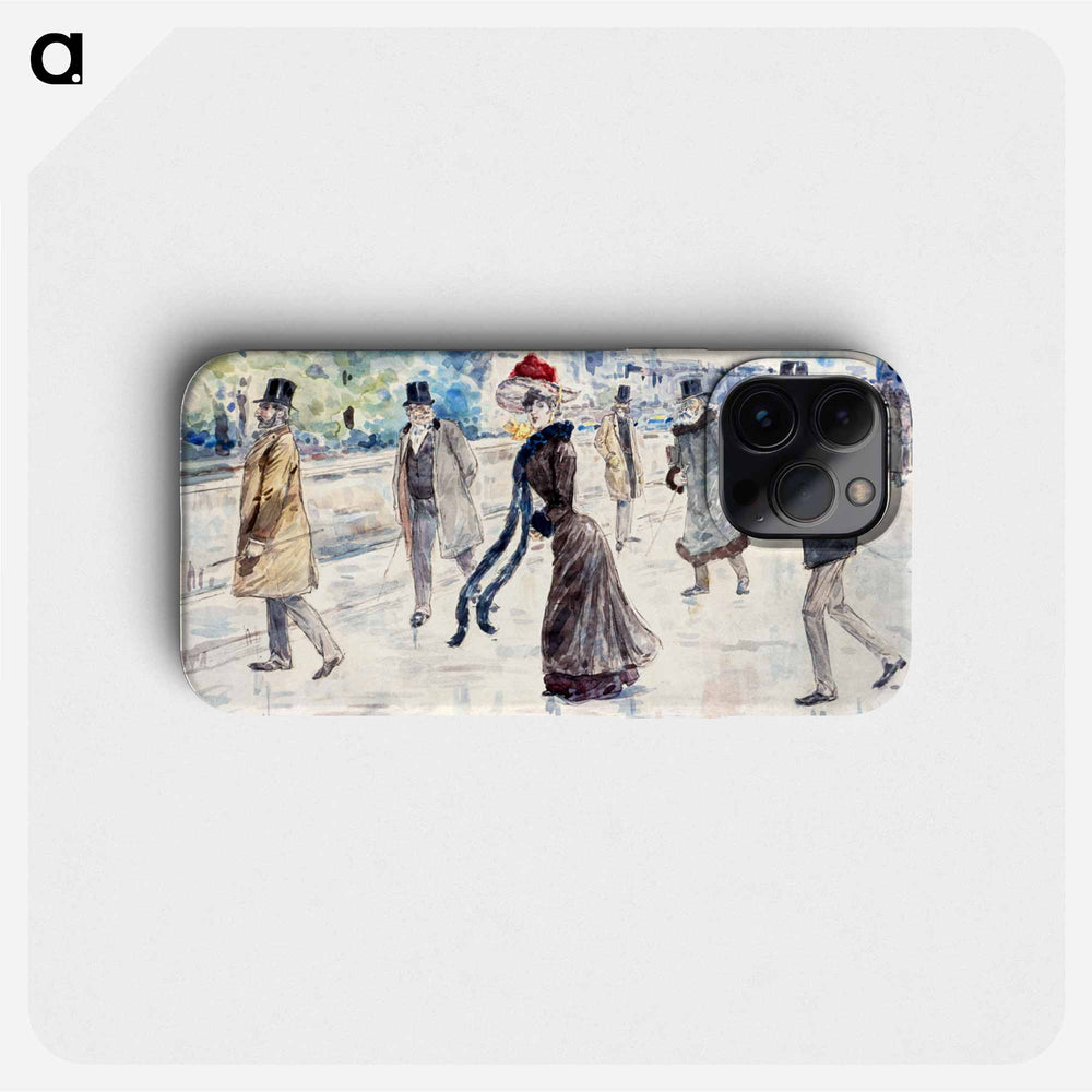 Along the Seine - アンリ ソム Phone Case.