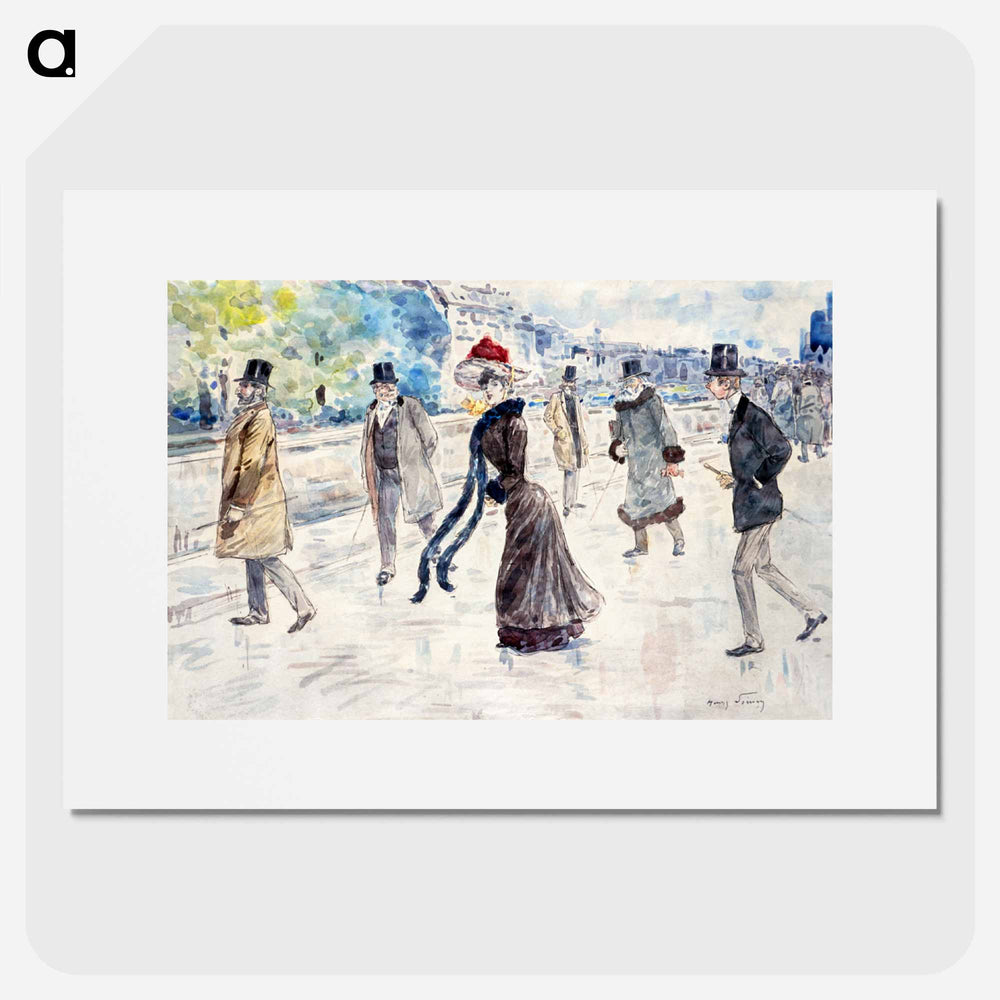 Along the Seine - アンリ ソム Poster.