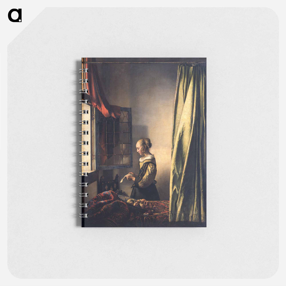 Girl Reading a Letter by an Open Window - ヨハネス フェルメール Memo.