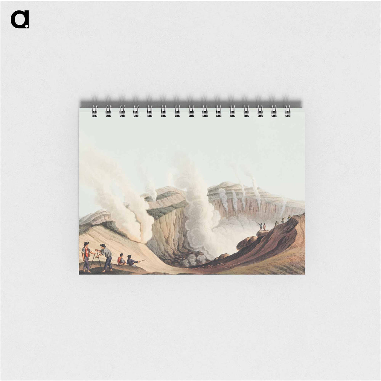 Crater in the Island of Volcano - オスマン帝国領内の景色 Memo.